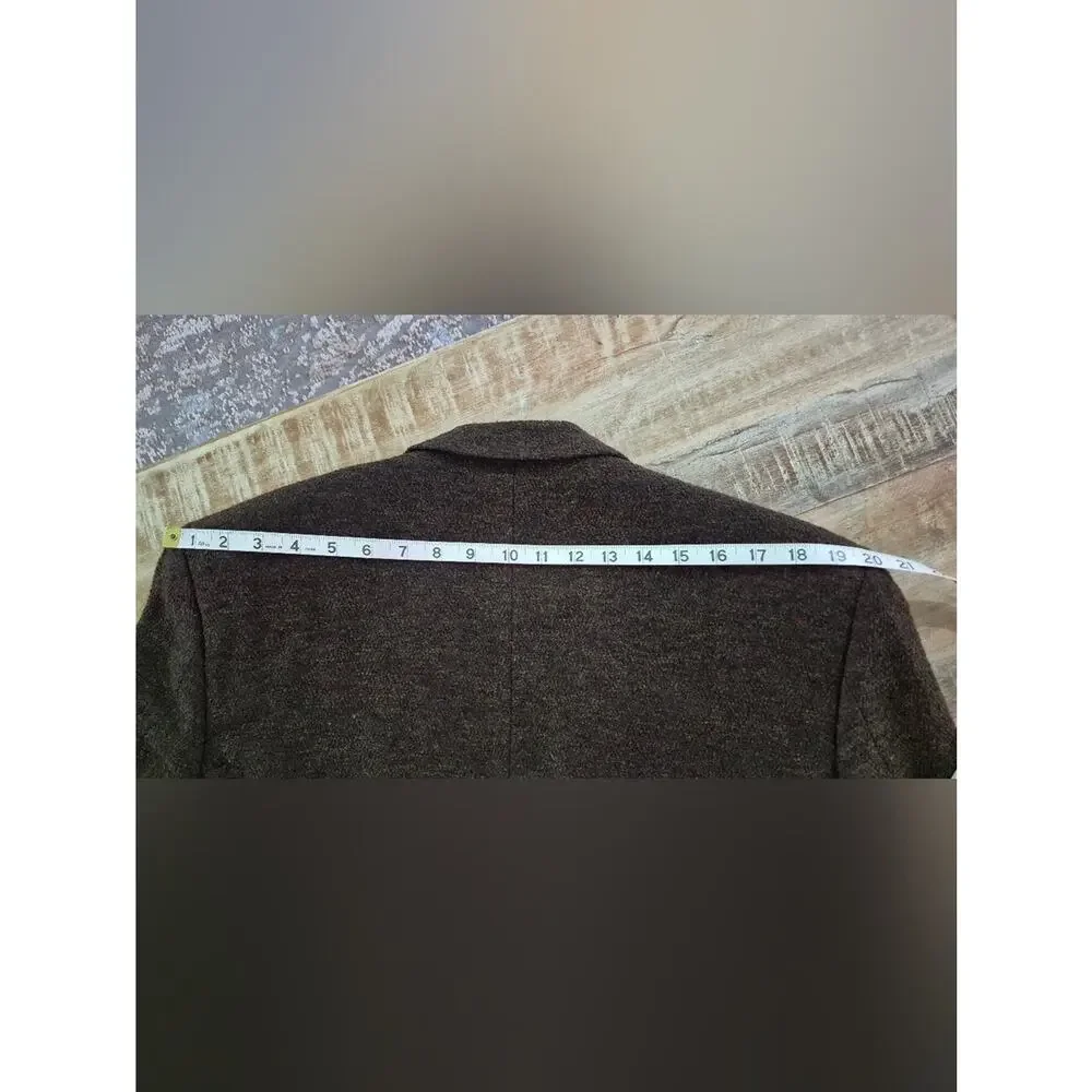 Lanificio Mario Zegna Wool Cashmere Brown Textured Blazer Sport Coat 40R Manstar